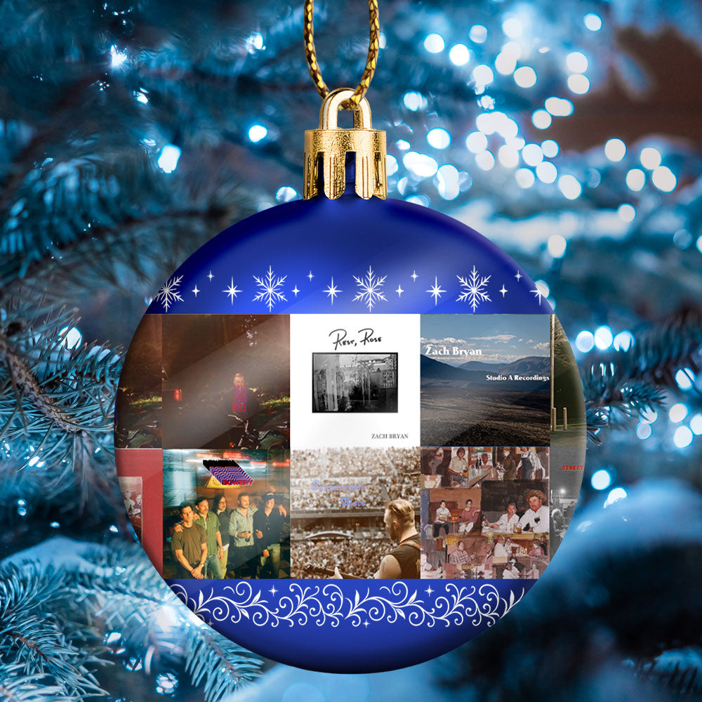 Zach Bryan Ball Ornament – Heartfelt Country Spirit for the Holidays