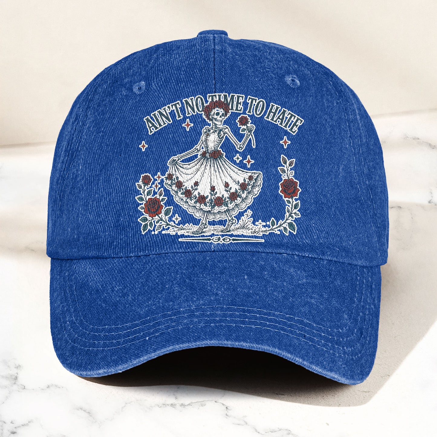 Grateful Dead Aint No Time To Hate Uncle Johns Band Lyrics Denim Cap – Retro Vintage Dad Cap Gift For Dad (With Box)