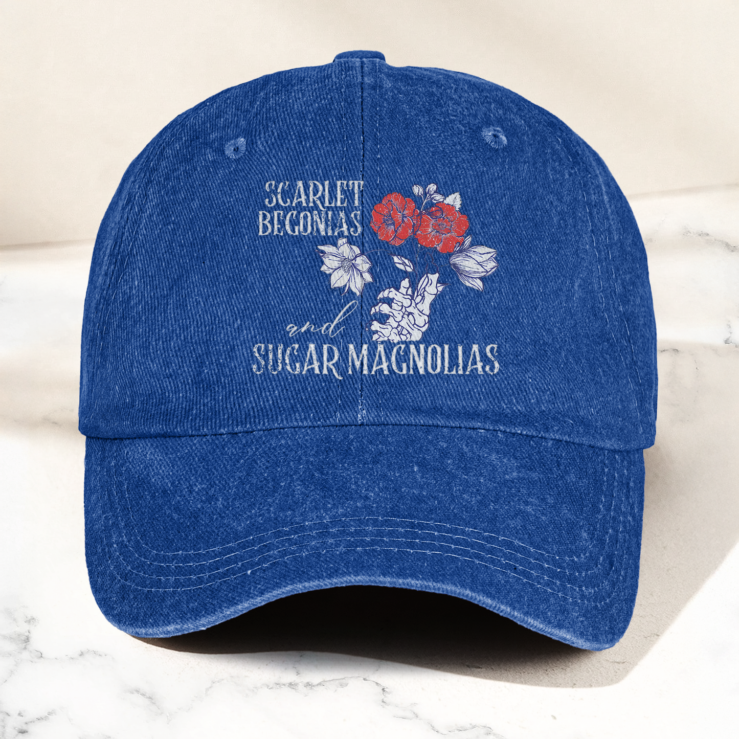 Grateful Dead Scarlet Begonias Denim Cap – Vintage Music Grateful Dead Merch Gift for Dad (With Box)