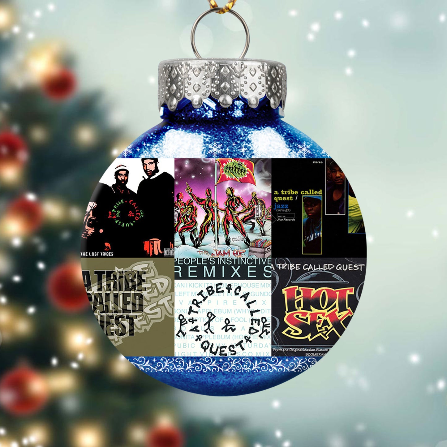 A Tribe Called Quest Ball Ornament – Hip-Hop Legends in Holiday Style