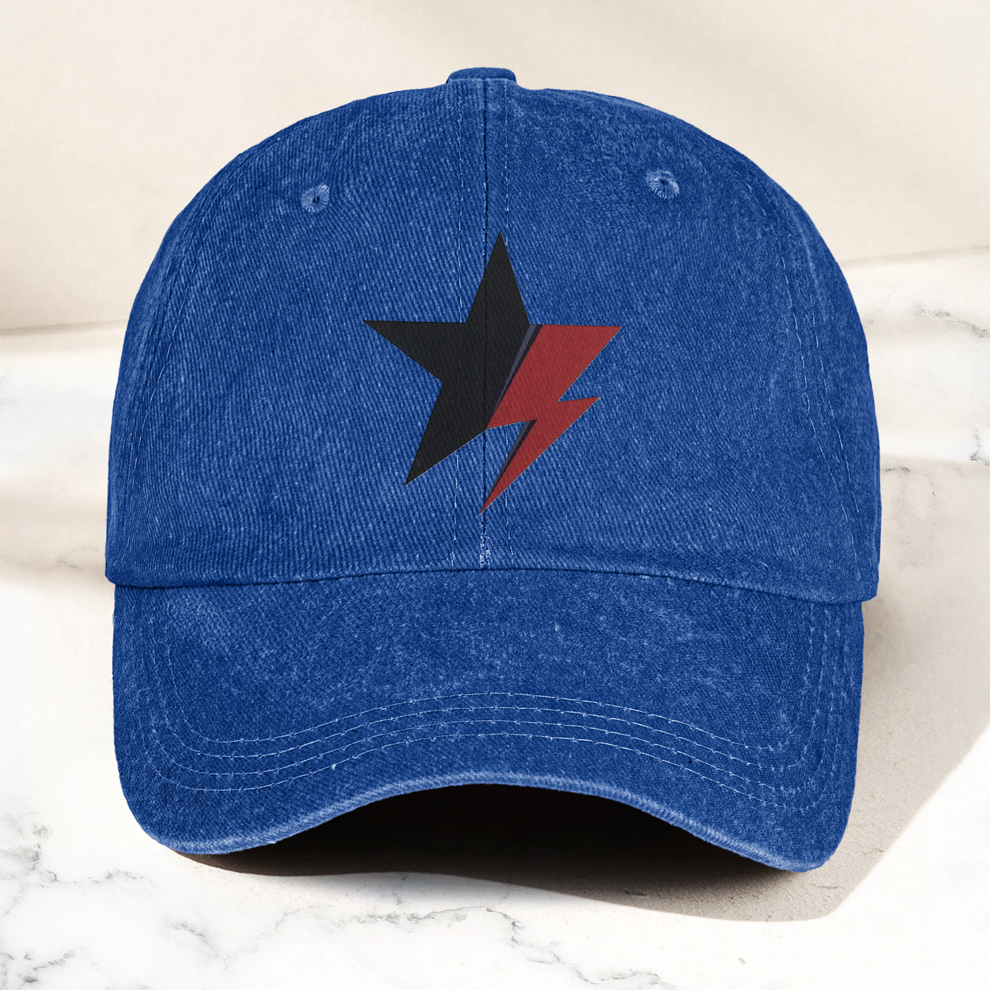 David Bowie Blackstar Ziggy Stardust Denim Cap – Retro Music Cap Gift For Dad (With Box)