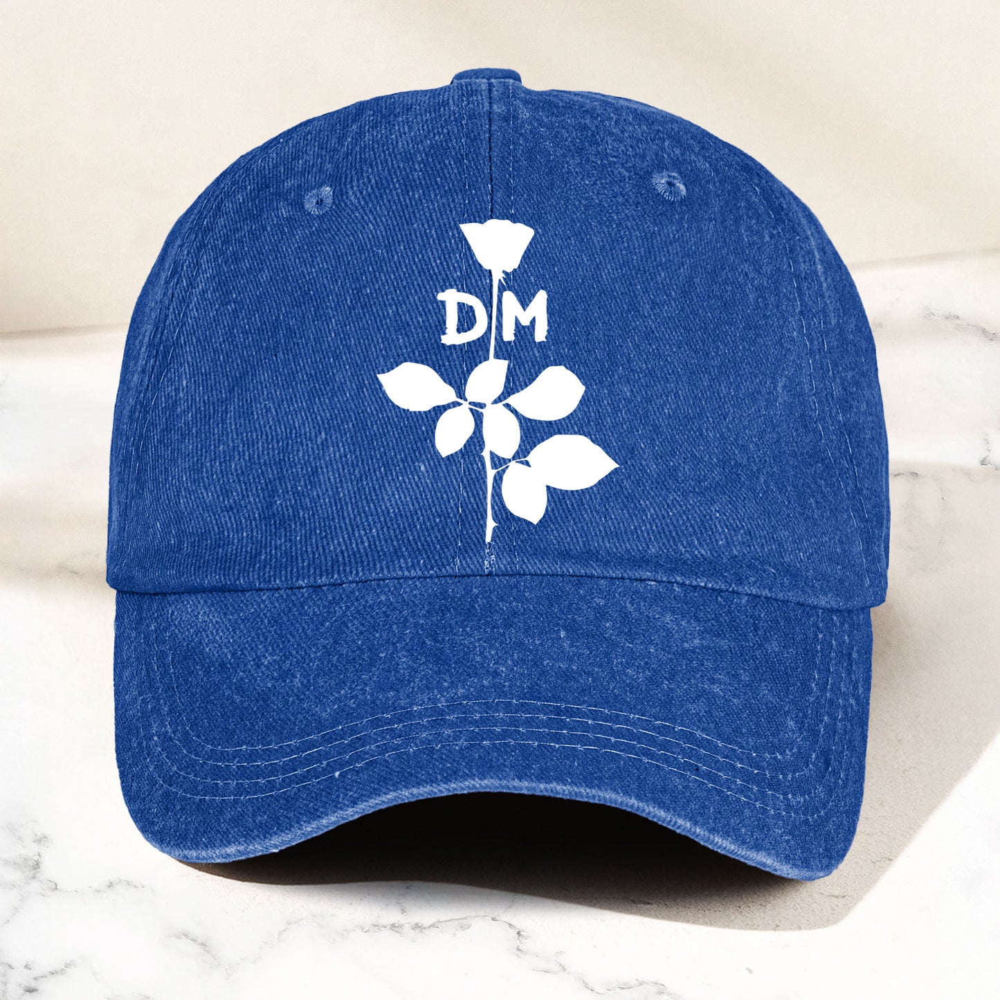 Depeche Mode Rose Denim Cap – Retro  Depeche Mode Tribute Merch Dad Hat (With Box)