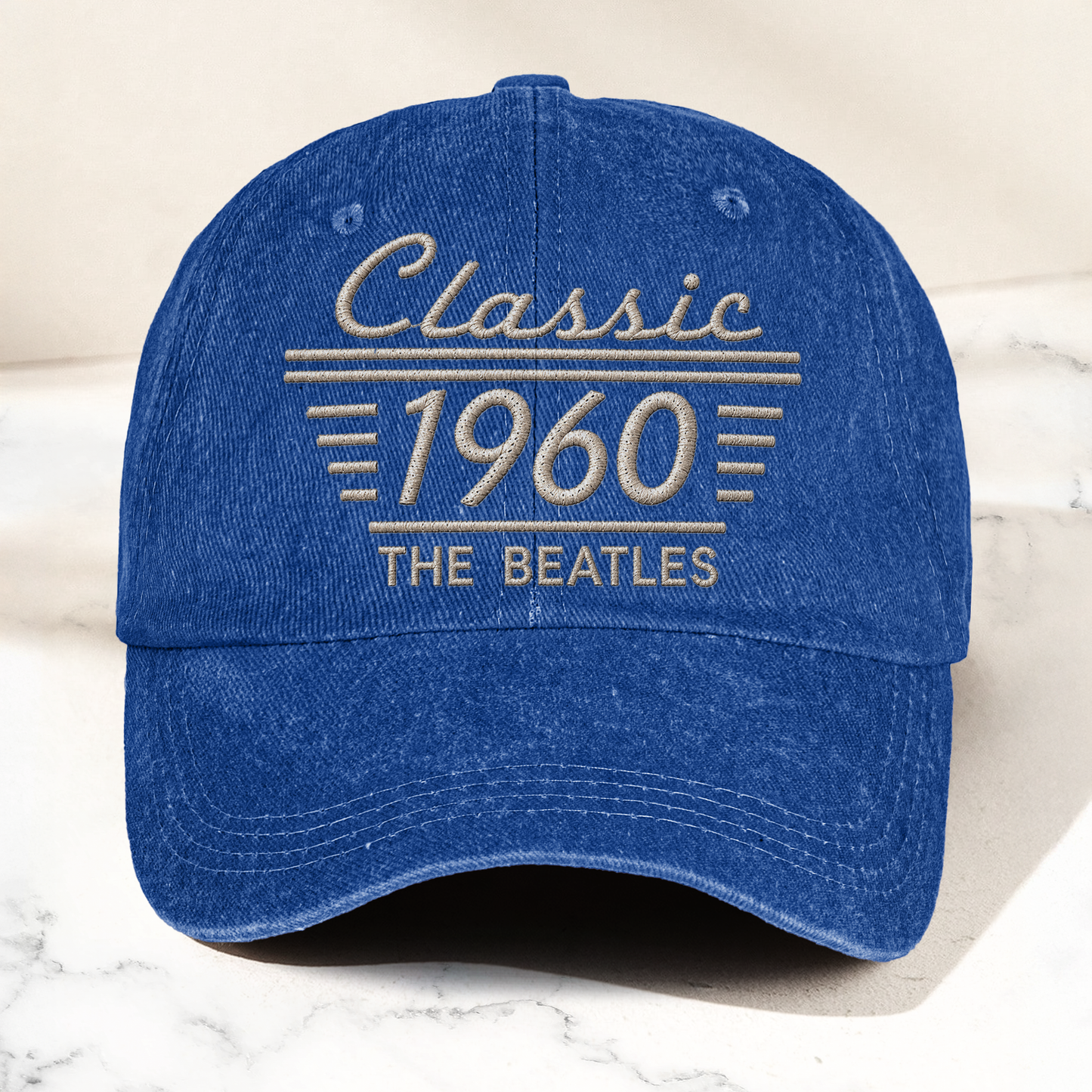 The Beatles Classic 1960 Est Rock And Roll Pop Band Music Merch Graphic Denim Cap – Retro Vintage Dad Cap Gift For Dad (With Box)