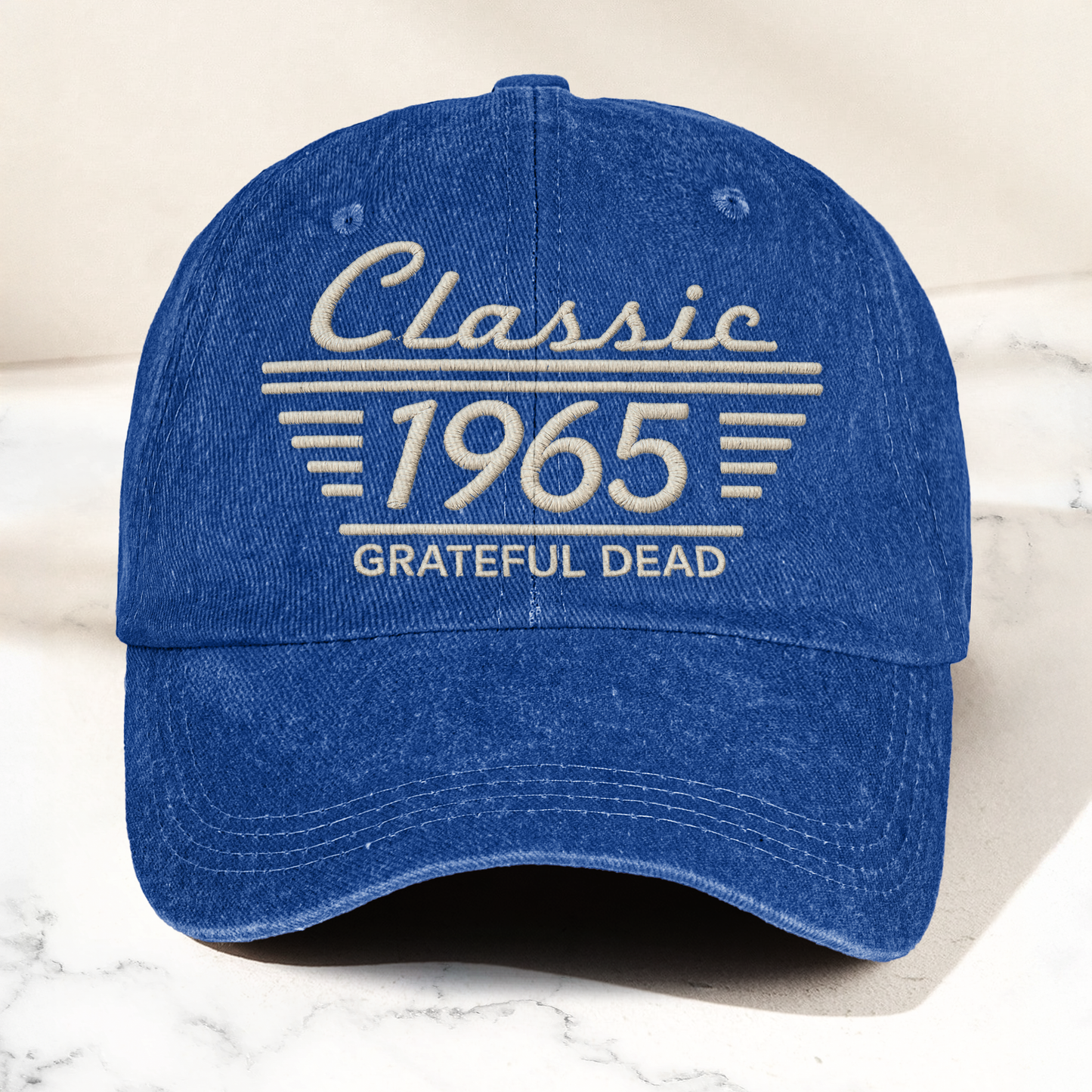 Grateful Dead Classic 1965 Est Psychedelic Rock Band Music Merch Denim Cap – Retro Vintage Dad Cap Gift For Dad (With Box)