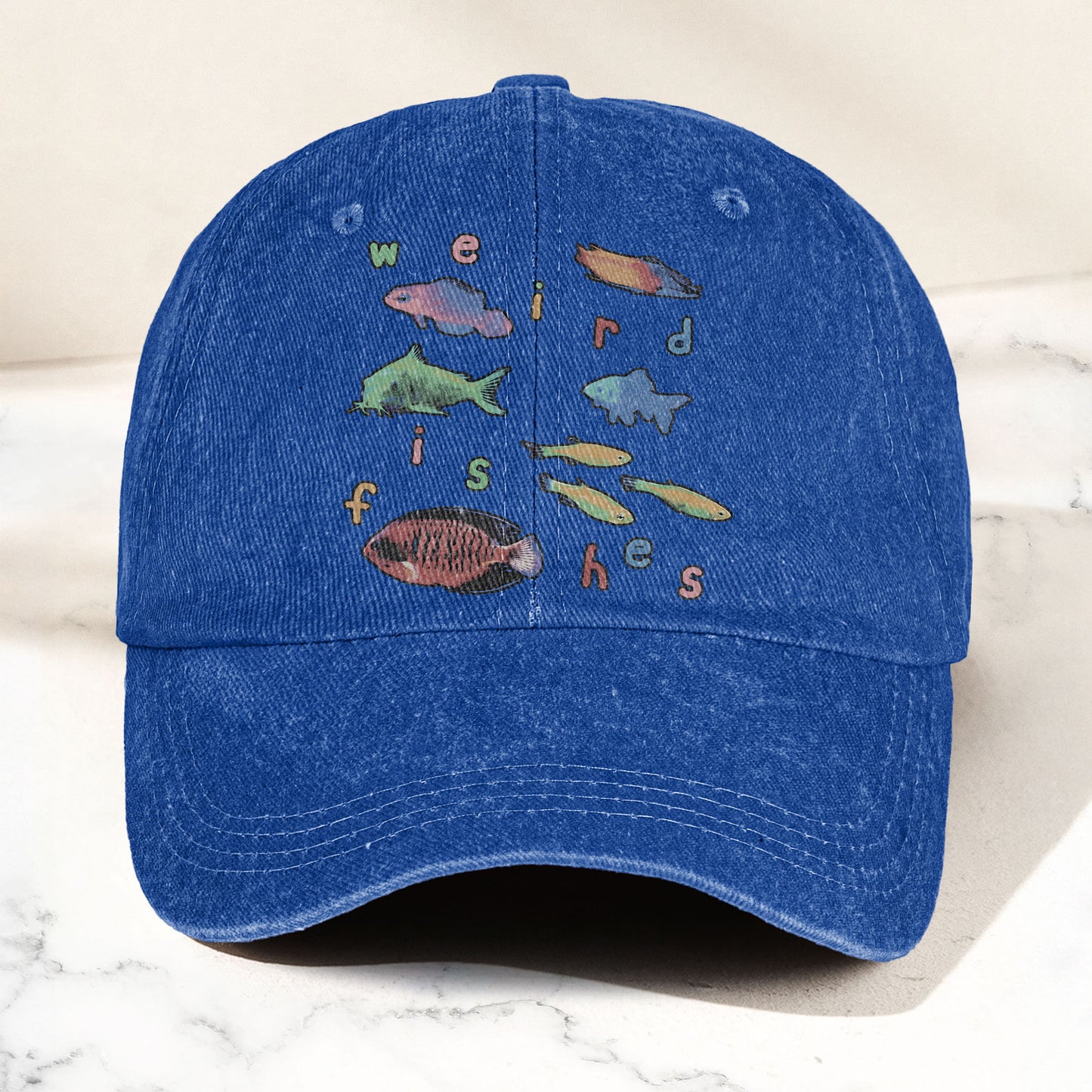 Radiohead Weird Fishes Denim Cap – Radiohead Tribute Merch Dad Hat (With Box)