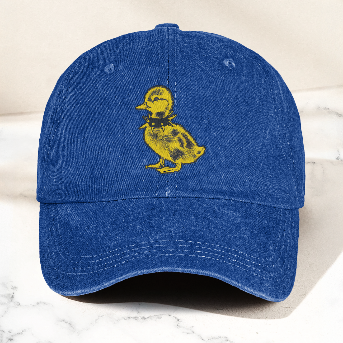 Punk Rock Baby Duck Vintage Denim Cap – Rock Music Band Cap Gift For Dad (With Box)