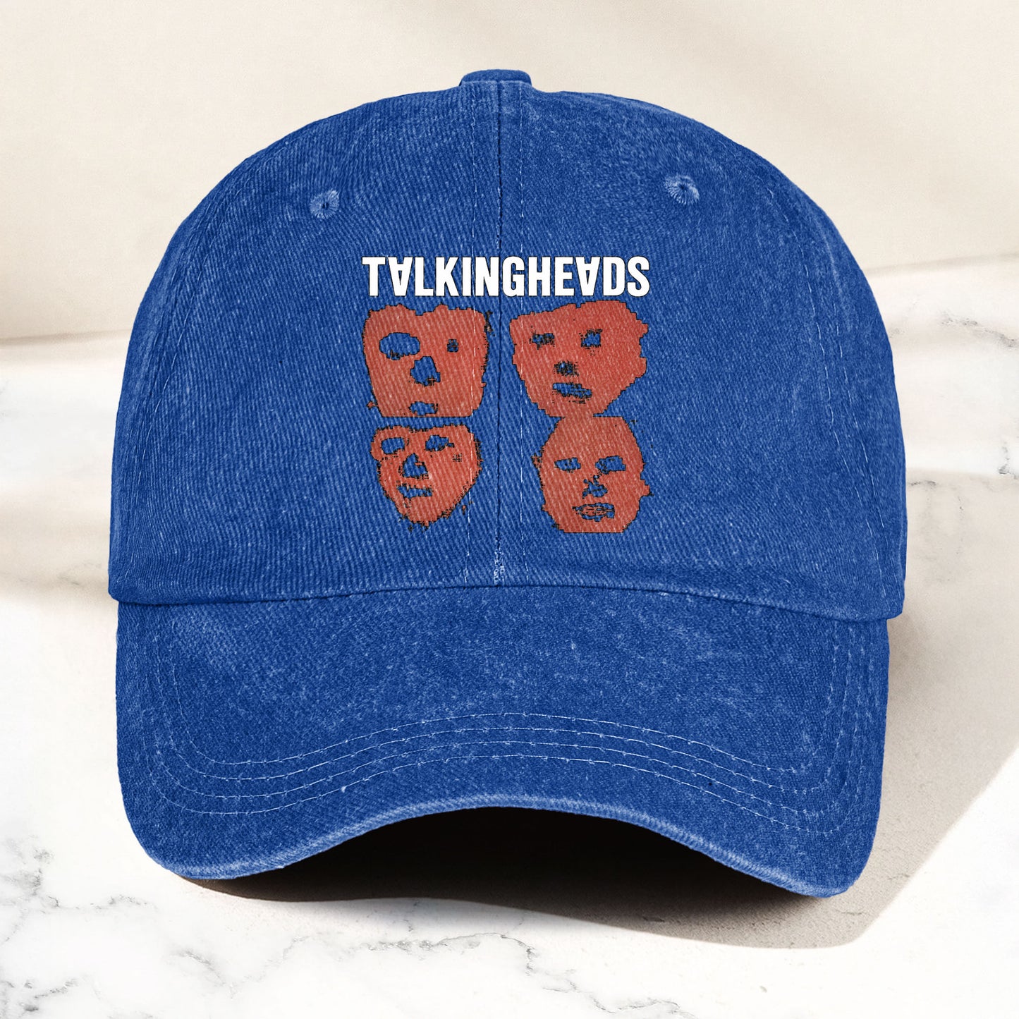 Talking Heads Graphic Remain in Light  Graphic Denim Cap – Retro Music Fan Cap Gift For Dad (With Box)