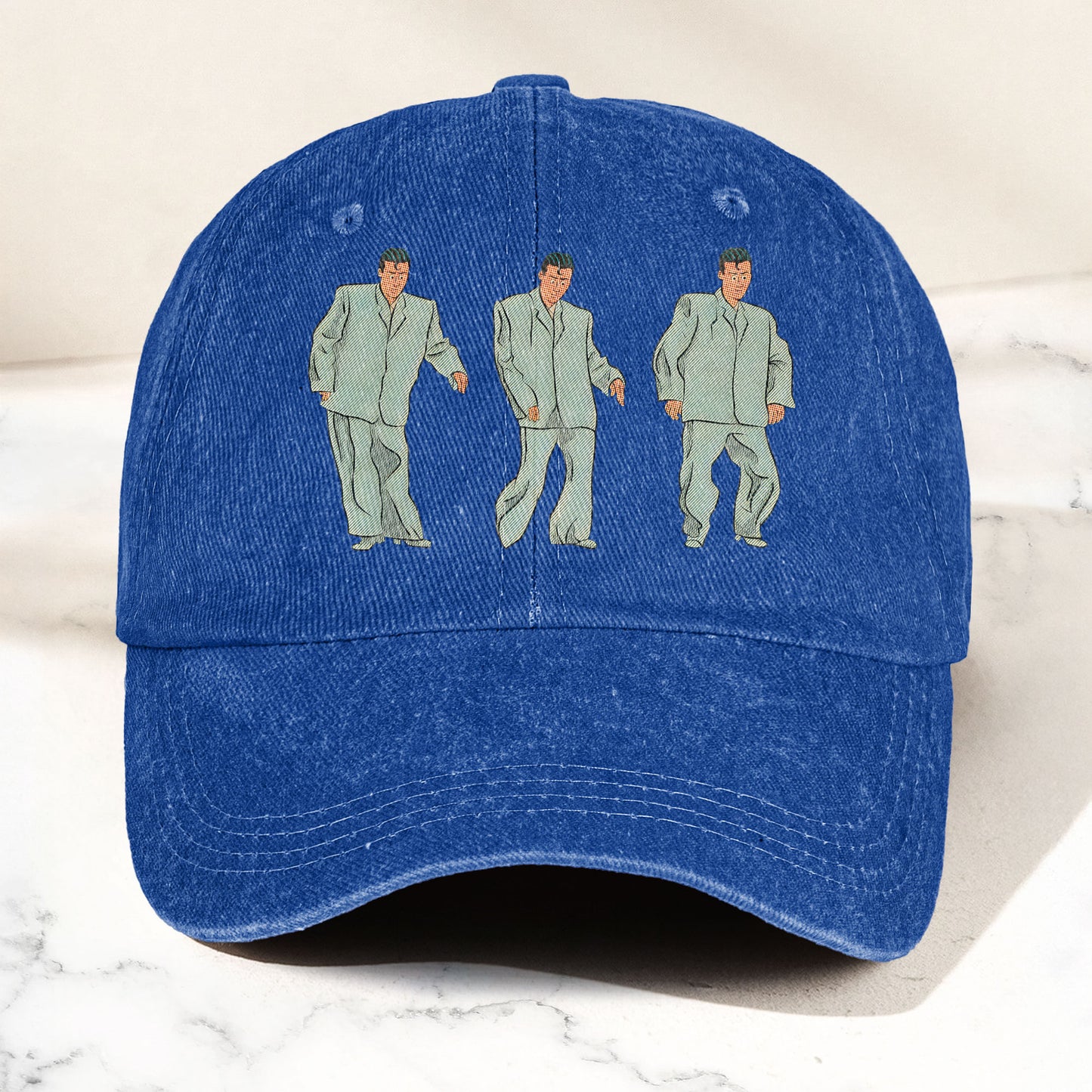 Vintage Comic Talking Heads Denim Cap – Talking Heads Tribute Merch Dad Hat (With Box)