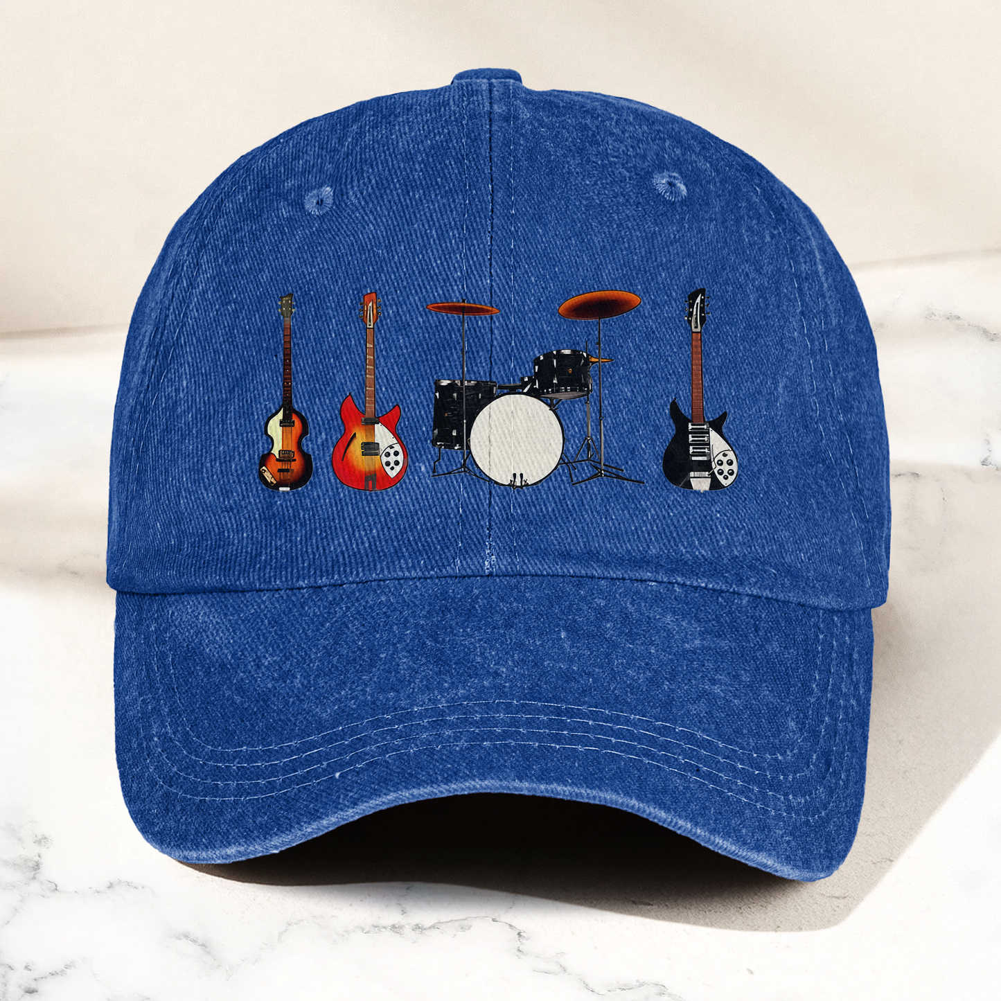 The Beatles Gear from the Shea Stadium concert Vintage Denim Cap – Retro Band Cap Gift For Dad (With Box)