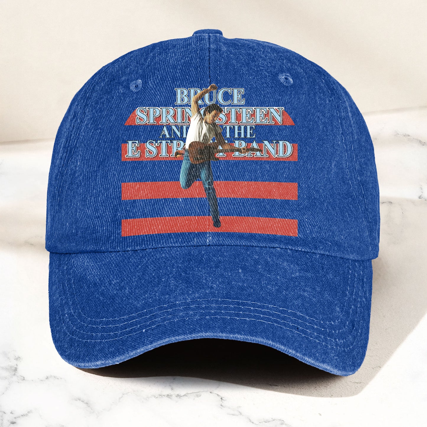 Bruce Springsteen version 2 Denim Cap – Retro Vintage Dad Cap Gift For Dad (With Box)