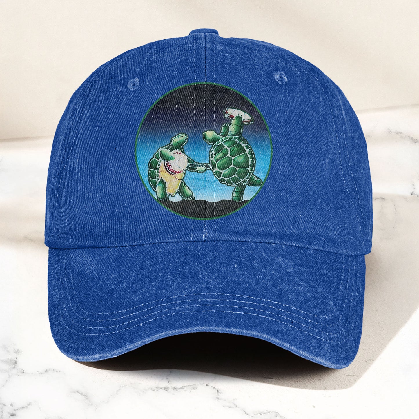 Grateful Dead Terrapin Station Denim Cap – Grateful Dead Tribute Merch Dad Hat (With Box)