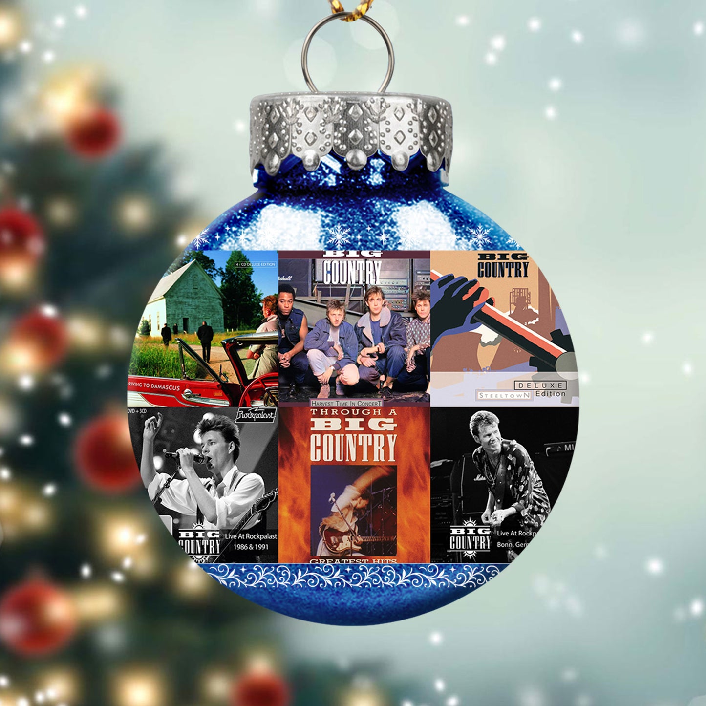 Big Country Album Collage Ornament – Classic Rock Christmas Decoration