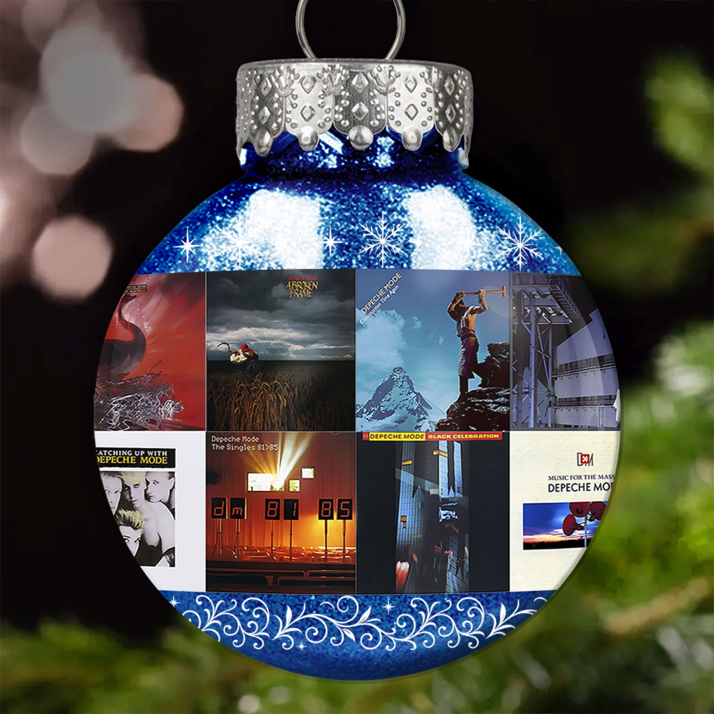 Depeche Mode Ball Ornament – A Synthwave Symphony for the Holiday Season