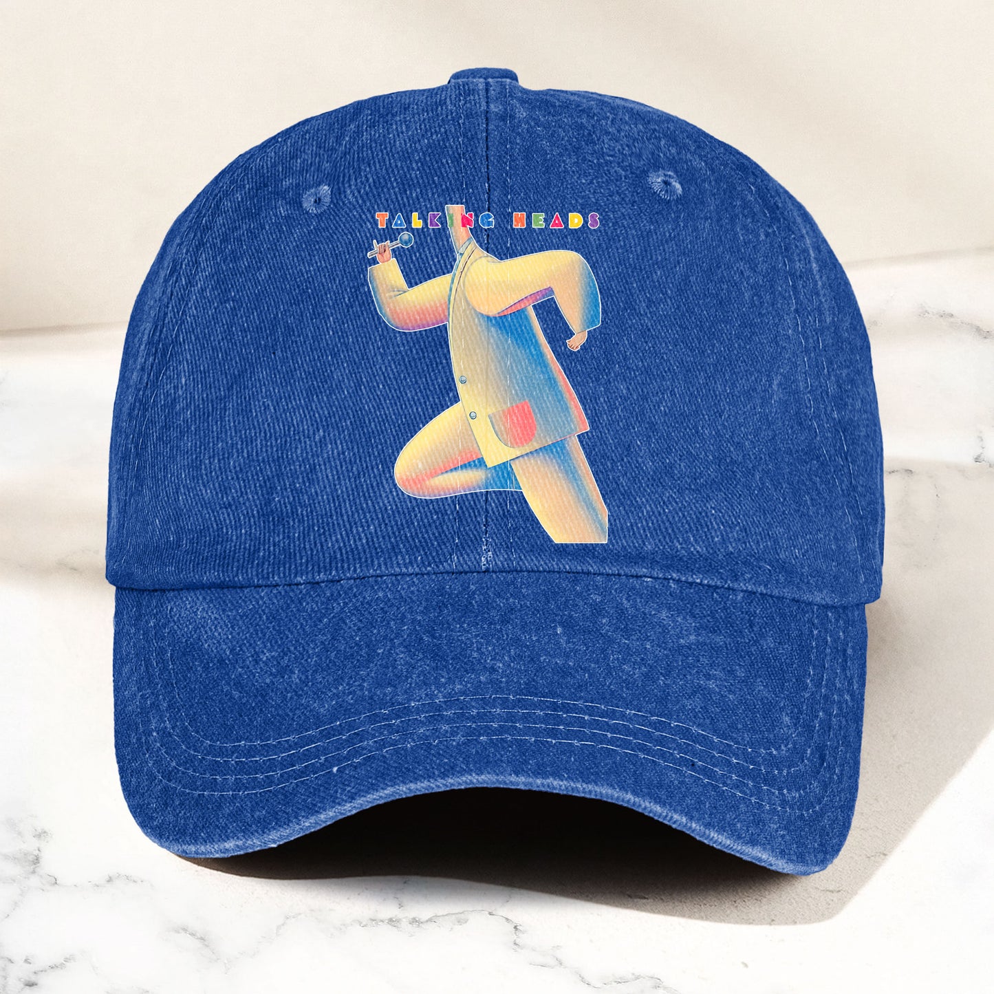 Talking Heads 80s The Band & Their Music Denim Cap – Retro Music Fan Cap Gift For Dad (With Box)