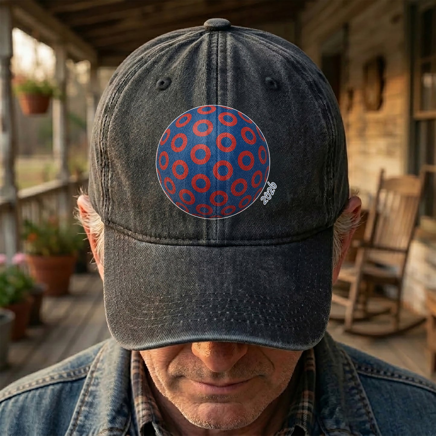 Phish Donut Holographic Denim Cap – Retro Music Phish Cap Gift For Dad (With Box)