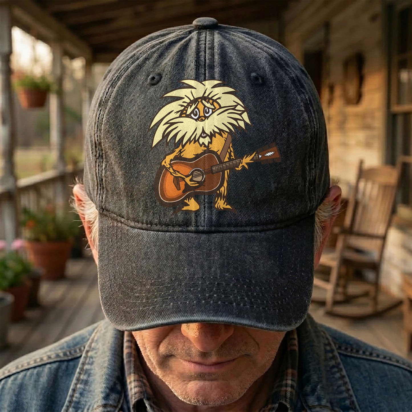 Bob Weir Denim Cap – Retro Bob Weir of Grateful Dead Merch Dad Hat (With Box)