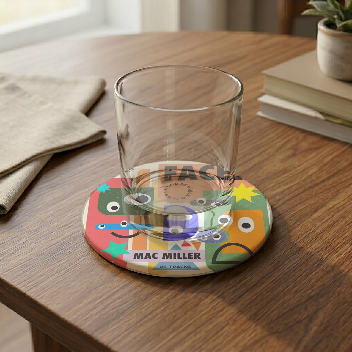 Mac Miller Album Ceramic Coaster Set – Music Tribute Drink Coasters