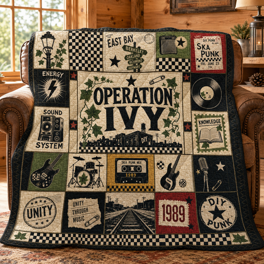 Operation Ivy Quilt Blanket – Iconic Symbol Inspired High Quality Quilt Blanket
