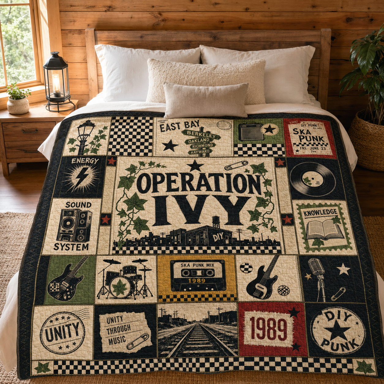 Operation Ivy Quilt Blanket – Iconic Symbol Inspired High Quality Quilt Blanket