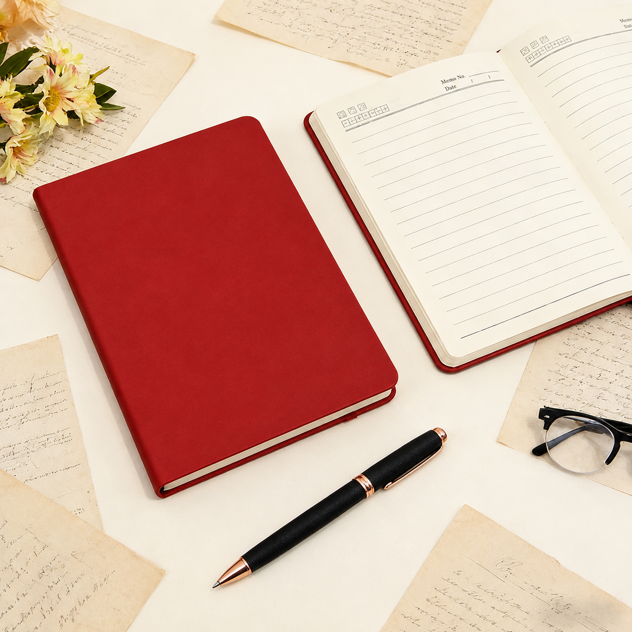 The Beatles Icons Vegan Leather Journal - Personalized A5 Printed Notebook