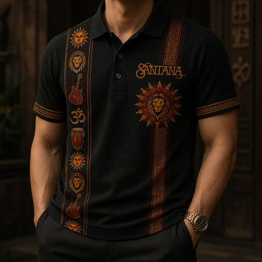 Santana Luxury Design Men Polo - Mexican Inpsired Polo