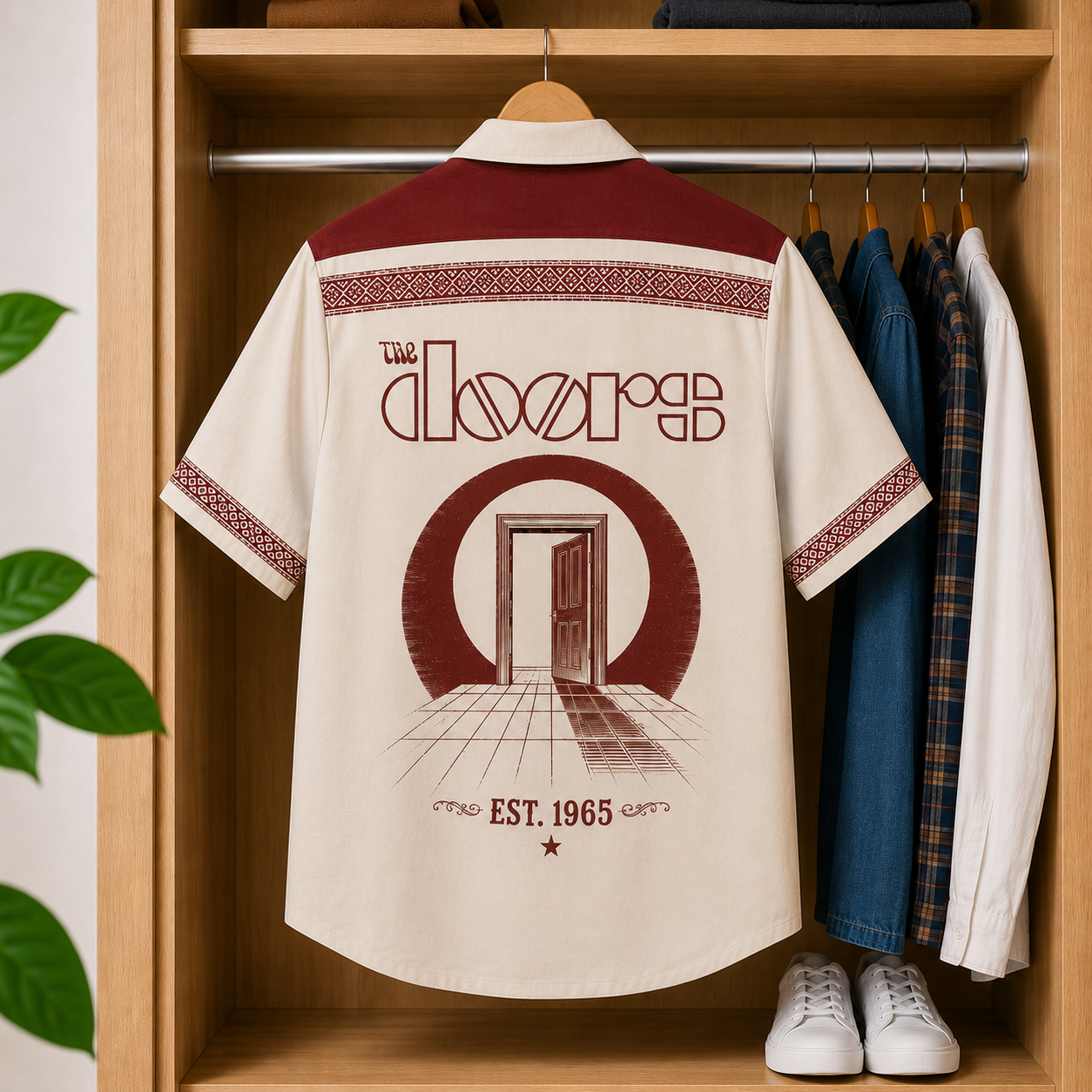 The Doors Luxury Hawaiian Shirt - Mexican Inspired Hawaiian Shirt White Version