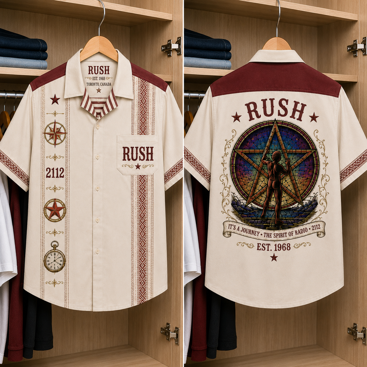 Rush Luxury Hawaiian Shirt - Mexican Inspired Hawaiian Shirt White Version