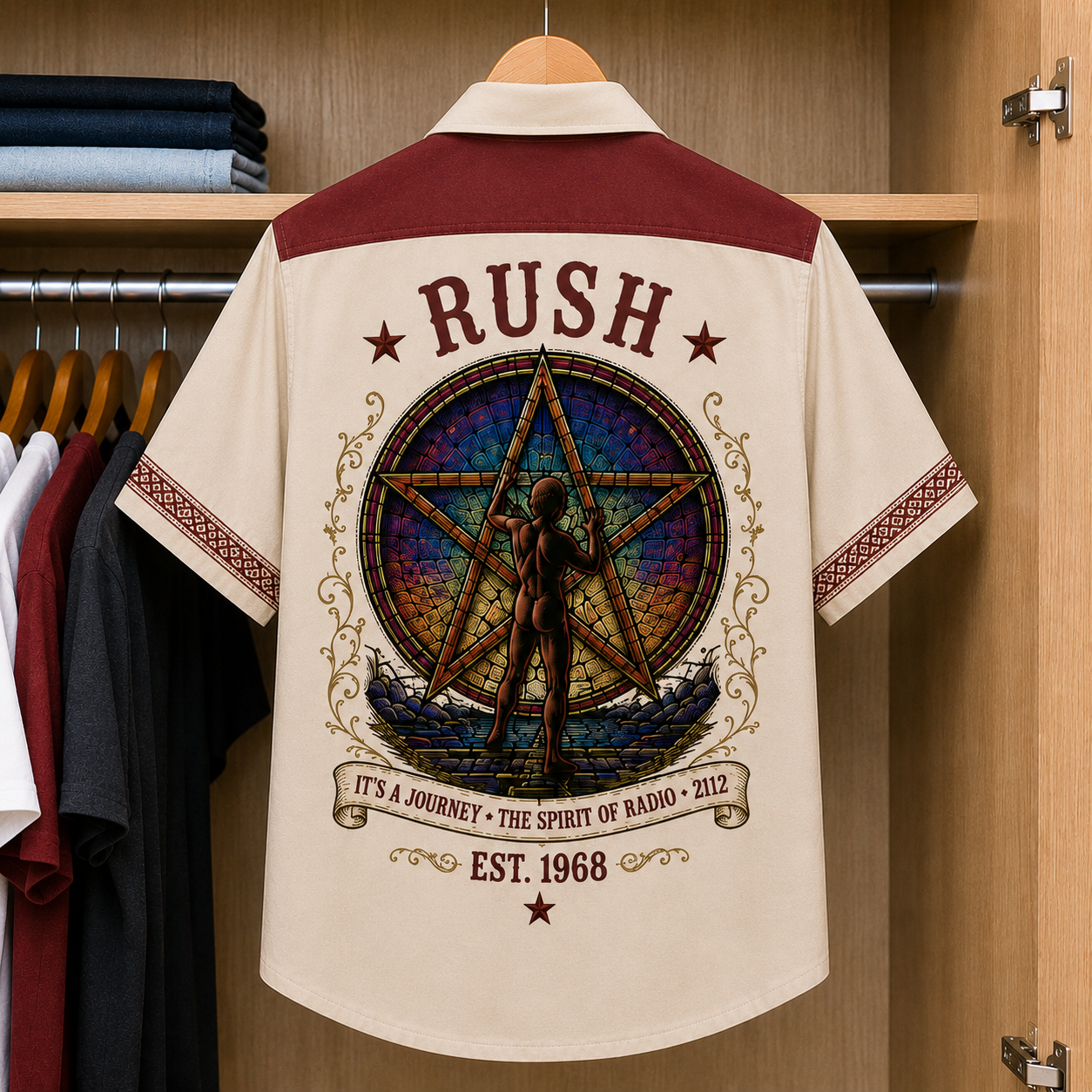 Rush Luxury Hawaiian Shirt - Mexican Inspired Hawaiian Shirt White Version