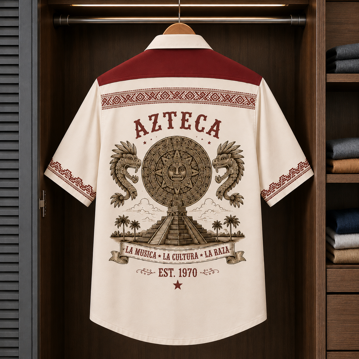 Journey Luxury Hawaiian Shirt - Mexican Inspired Hawaiian Shirt White Version