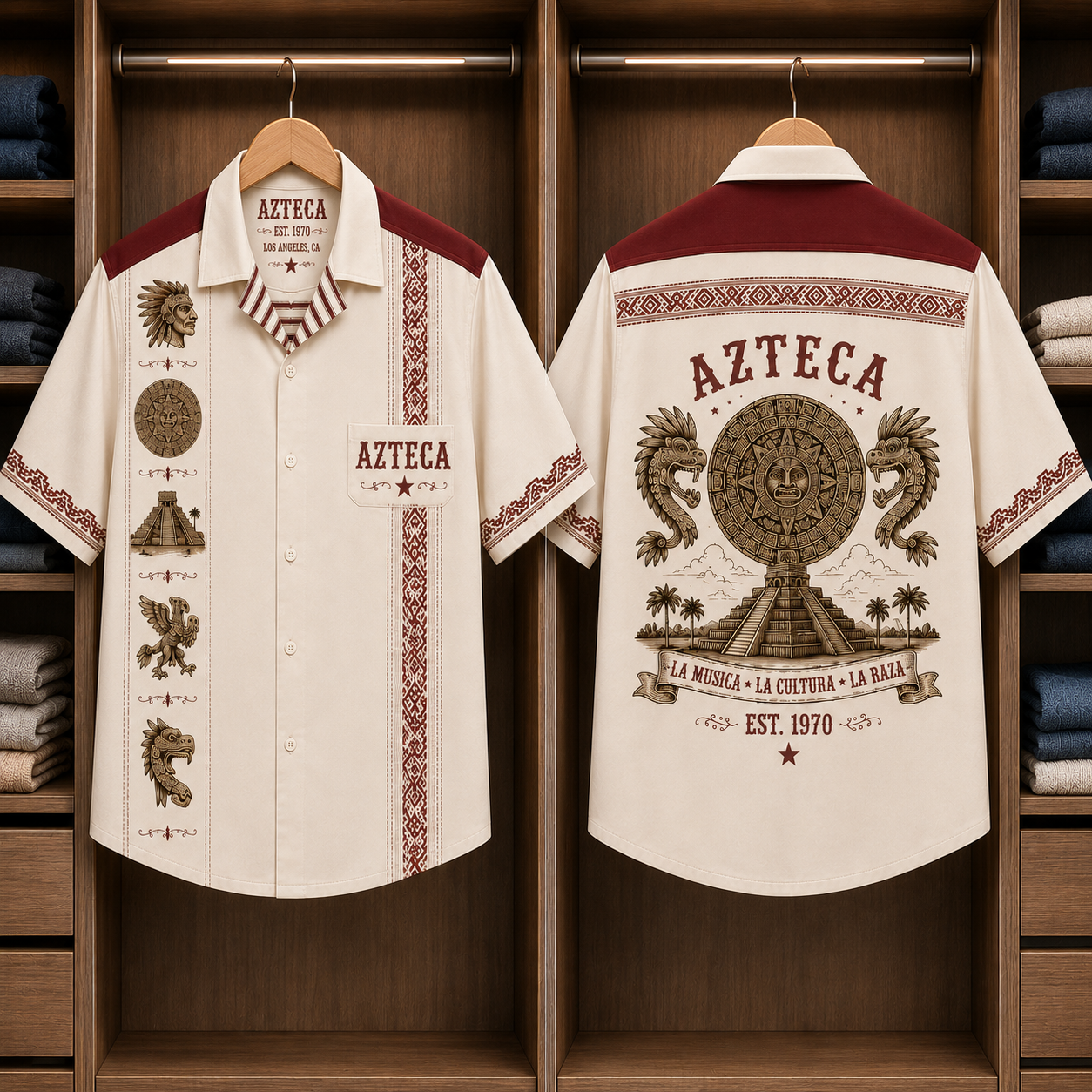 Journey Luxury Hawaiian Shirt - Mexican Inspired Hawaiian Shirt White Version