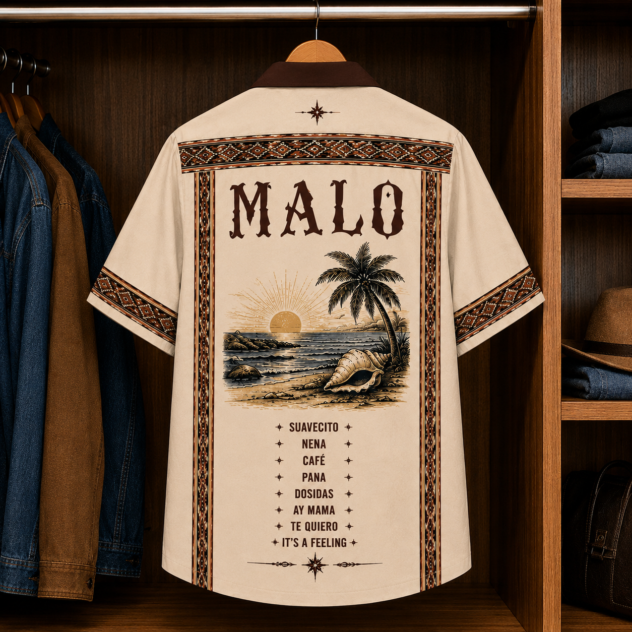Malo Luxury Hawaiian Shirt - Mexican Inspired Hawaiian Shirt White Version