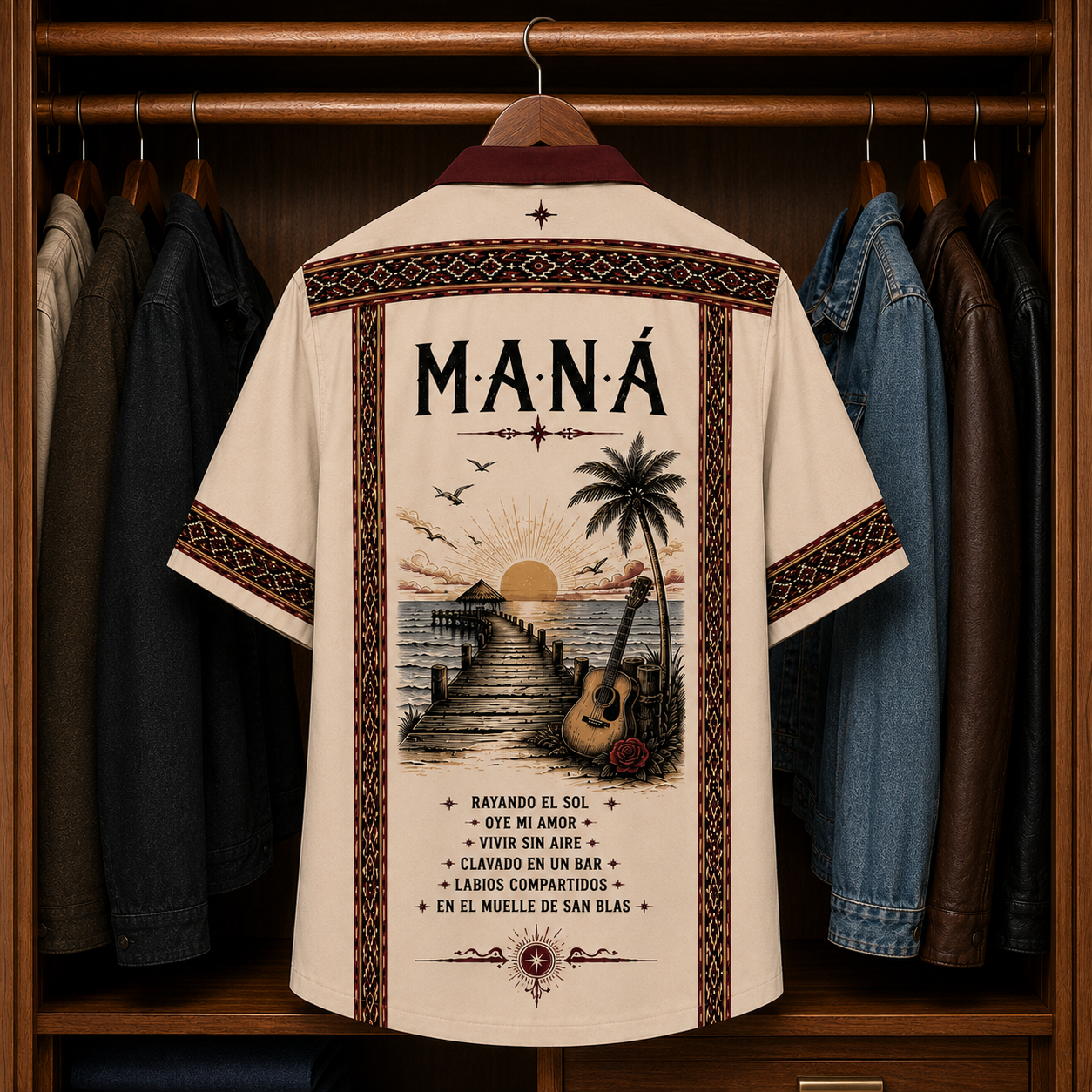 Mana Luxury Hawaiian Shirt - Mexican Inspired Hawaiian Shirt White Version
