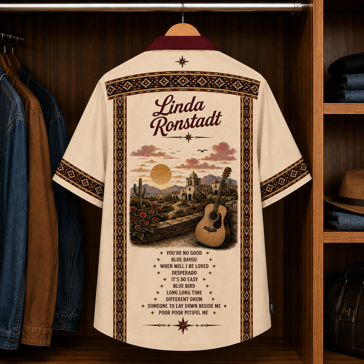 Linda Ronstadt Luxury Hawaiian Shirt - Mexican Inspired Hawaiian Special Shirt