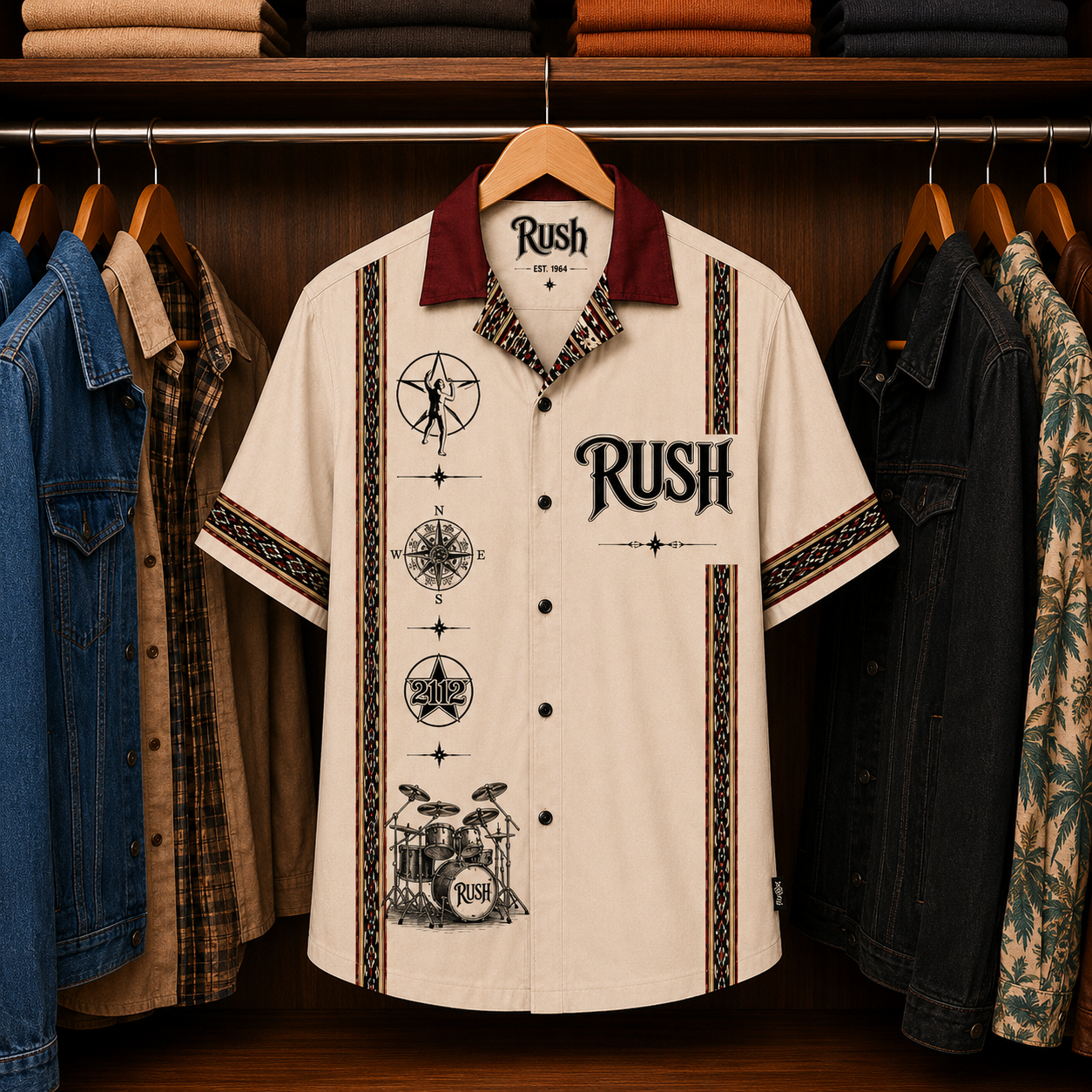 Rush Luxury Hawaiian Shirt - Mexican Inspired Hawaiian Special Shirt