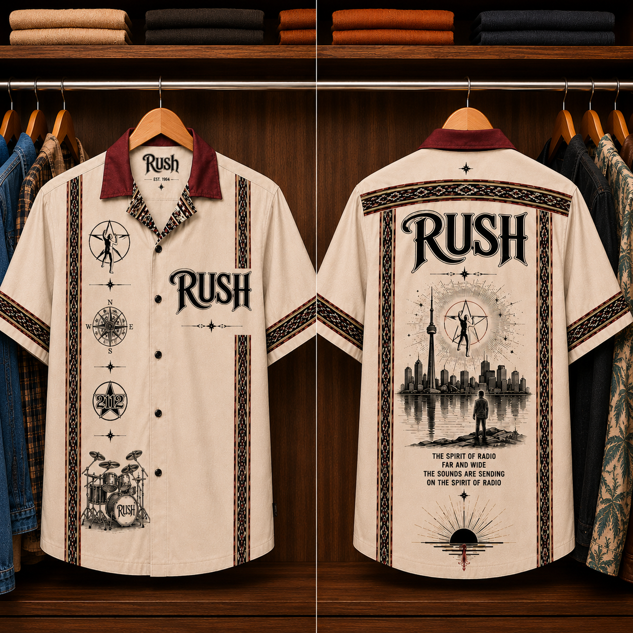 Rush Luxury Hawaiian Shirt - Mexican Inspired Hawaiian Special Shirt