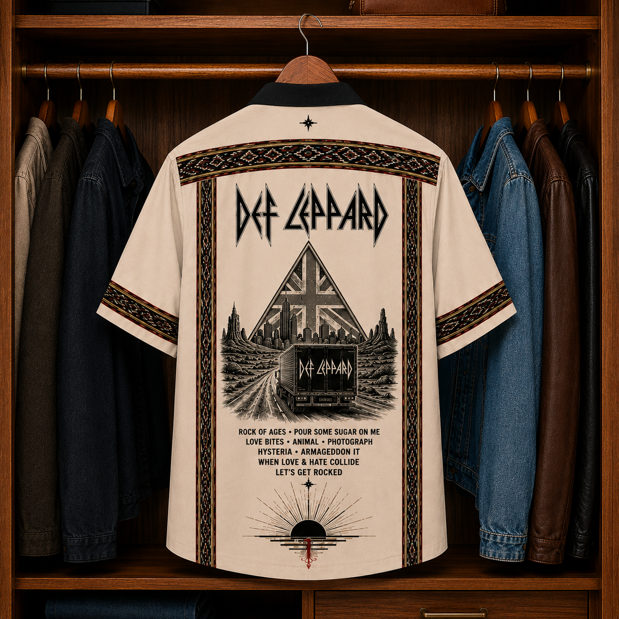 Def Leppard Luxury Hawaiian Shirt - Mexican Inspired Hawaiian Special Shirt