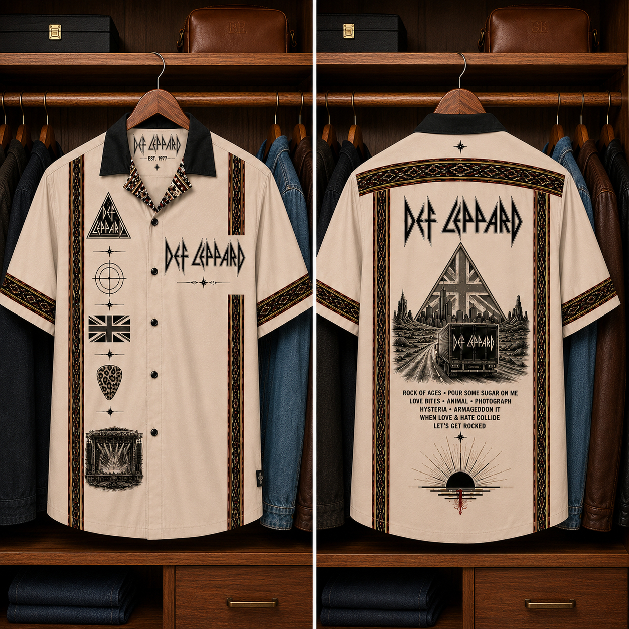 Def Leppard Luxury Hawaiian Shirt - Mexican Inspired Hawaiian Special Shirt