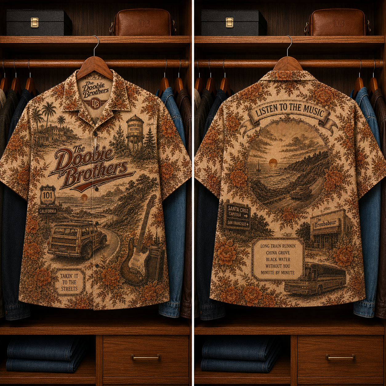 The Doobie Brothers Luxury Hawaiian Shirt - Mexican Inspired Hawaiian Special Shirt