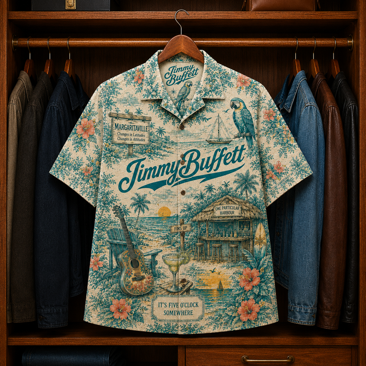 Jimmy Buffett Luxury Hawaiian Shirt - Tropical Inspired Hawaiian Special Shirt