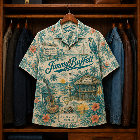 Jimmy Buffett Luxury Hawaiian Shirt - Tropical Inspired Hawaiian Special Shirt