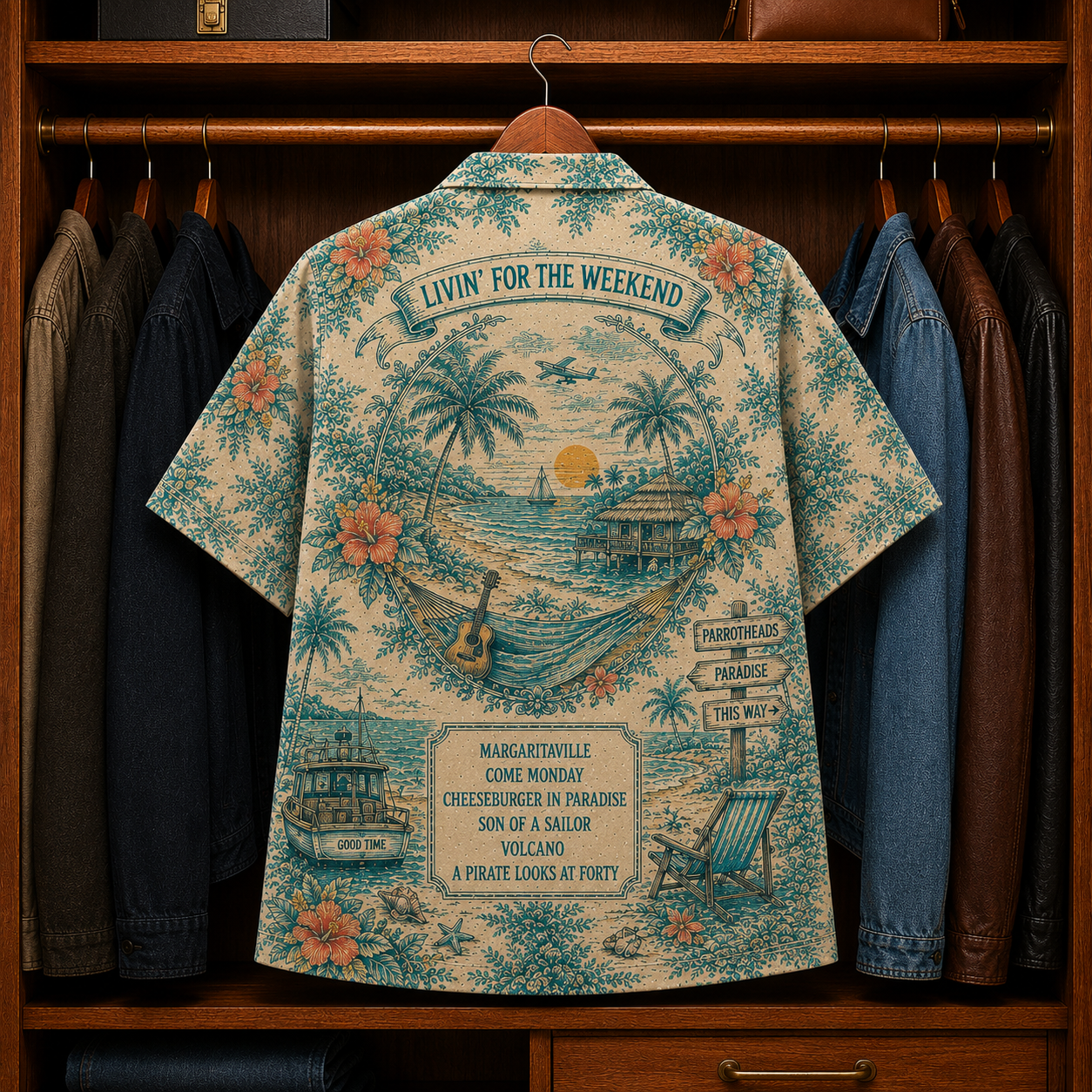 Jimmy Buffett Luxury Hawaiian Shirt - Tropical Inspired Hawaiian Special Shirt