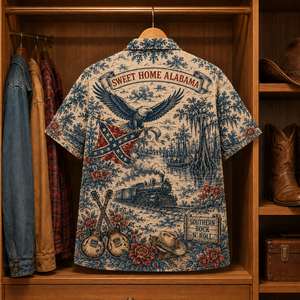 Lynyrd Skynyrd Luxury Hawaiian Shirt - Tropical Inspired Hawaiian Special Shirt