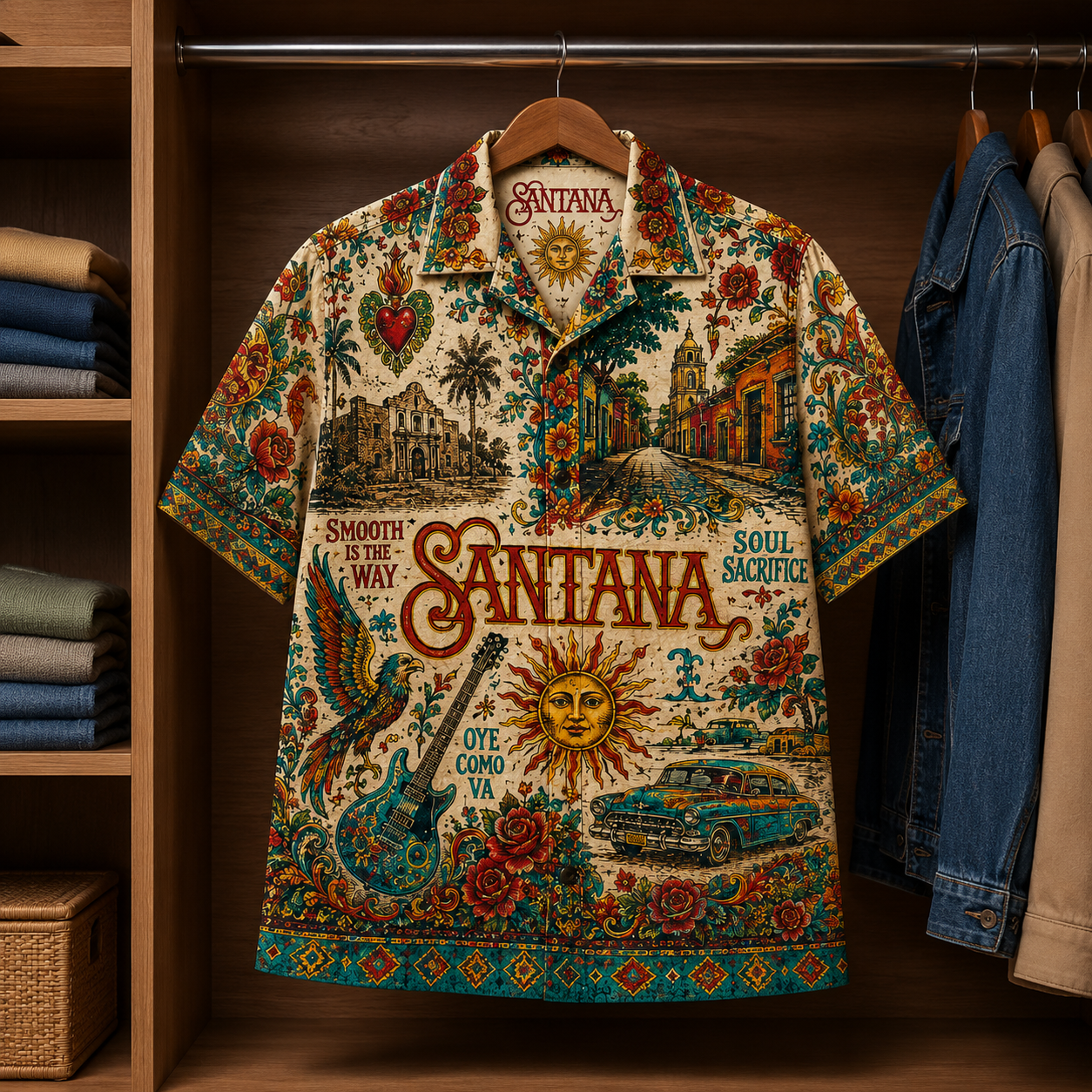 Santana Luxury Hawaiian Shirt - Tropical Inspired Hawaiian Special Shirt