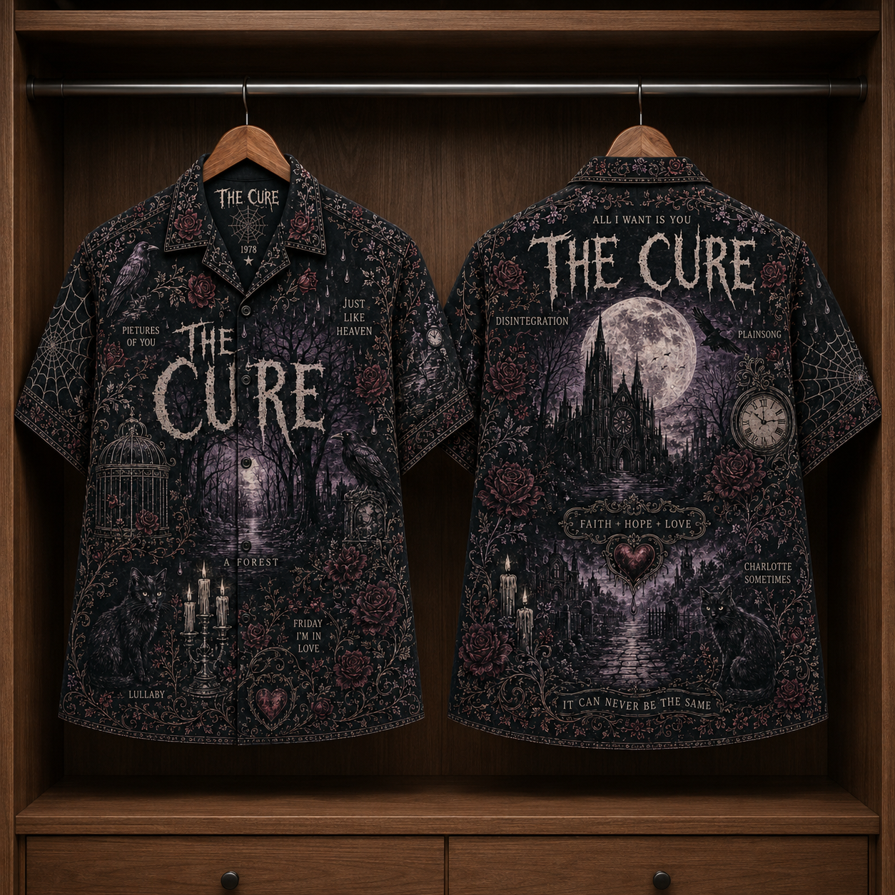 The Cure Luxury Hawaiian Shirt - Tropical Inspired Hawaiian Special Shirt