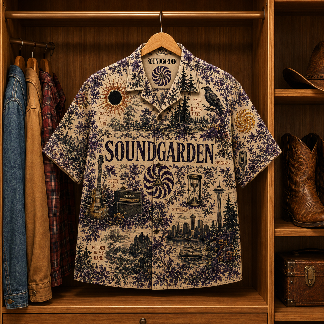 SoundGarden Luxury Hawaiian Shirt - Tropical Inspired Hawaiian Special Shirt
