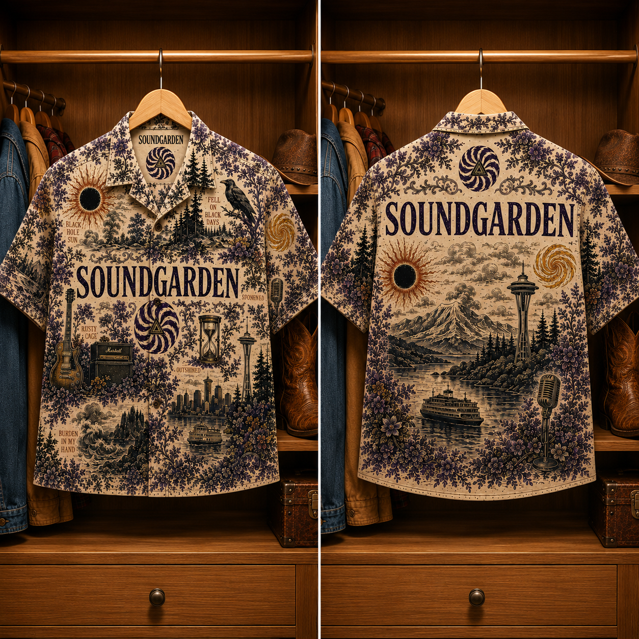 SoundGarden Luxury Hawaiian Shirt - Tropical Inspired Hawaiian Special Shirt
