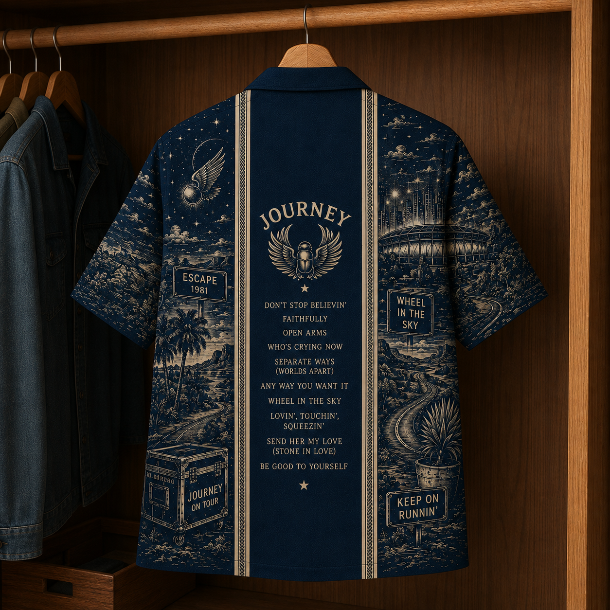 Journey Luxury Hawaiian Shirt - Designer Brand Inspired Hawaiian Special Edition