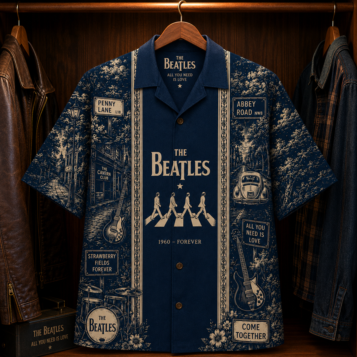 The Beatles Luxury Hawaiian Shirt - Designer Brand Inspired Hawaiian Special Edition