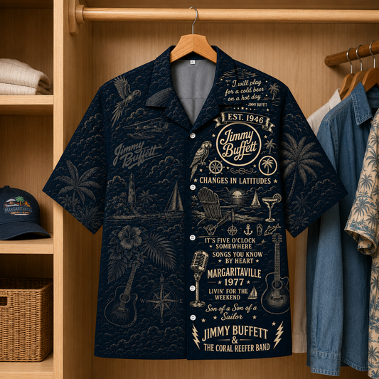 Jimmy Buffett Aloha Tiki Hawaiian Shirt - Hawaiian Special Edition