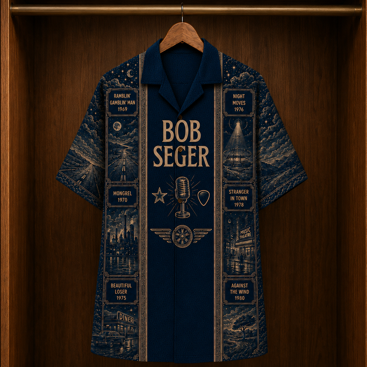 Bob Seger Luxury Hawaiian Shirt - Designer Brand Inspired Hawaiian Special Edition